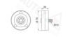 AUTEX 654140 Deflection/Guide Pulley, v-ribbed belt